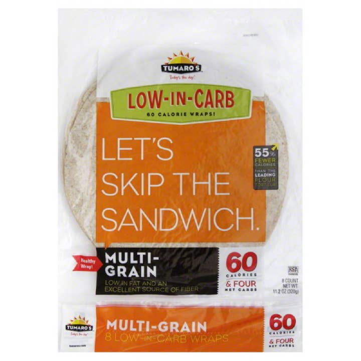 KeHE Distributors, LLC - Wholesale Puffed Snack - Tumaros Multi-Grain Wraps, 8 Pc (Pack of 6)