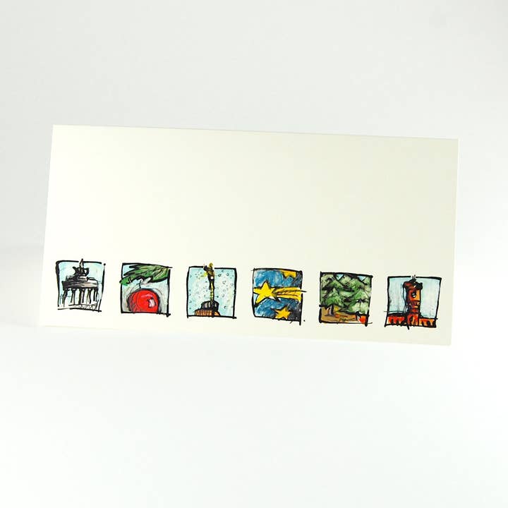 100 cartes de Noël Berlin sans enveloppe pour la vente par Kettcards