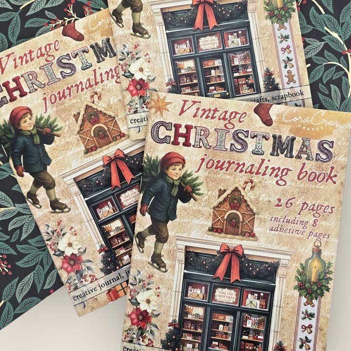Livre de journal de Noël pour la vente par CoraCreaCrafts