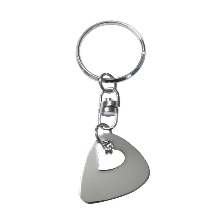 Hjerte Pick nøglering for engroshandel hos High Strung Studios