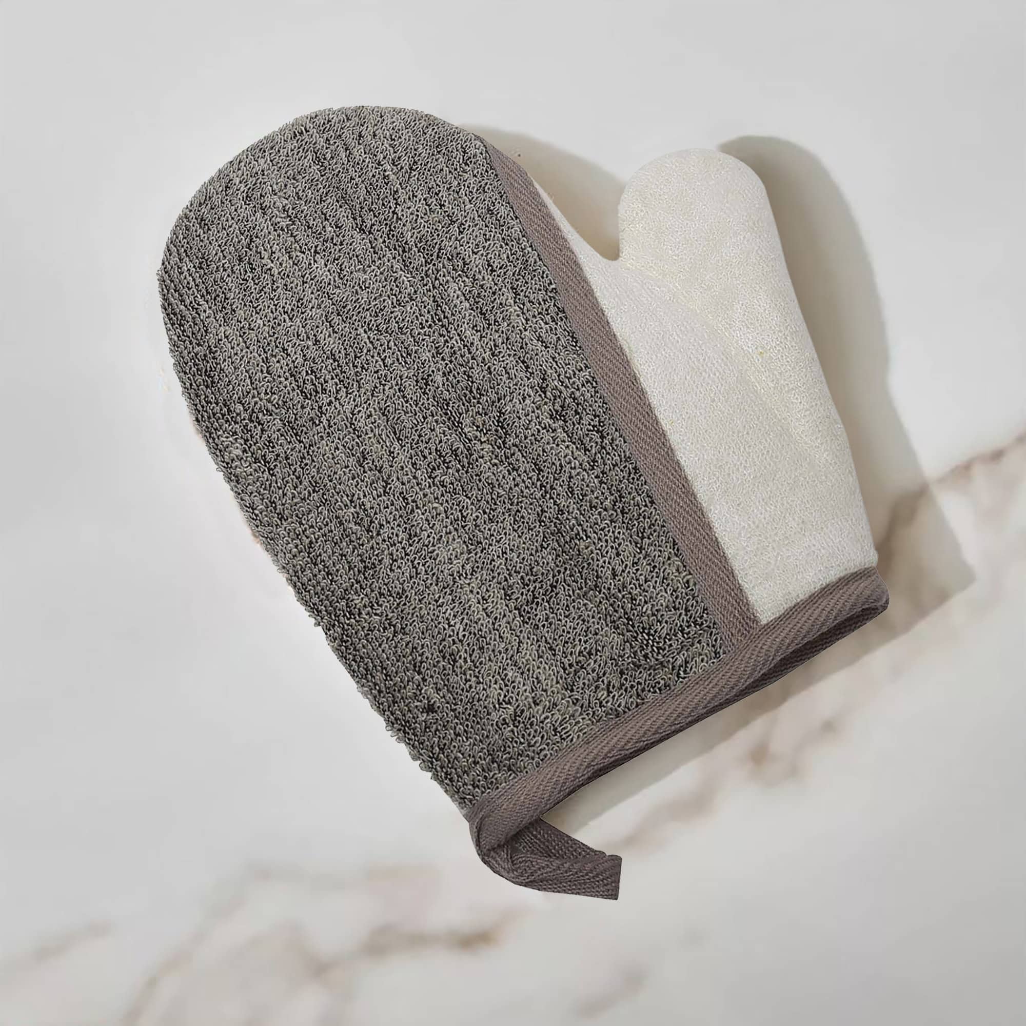 Evideco French Home Goods - Wholesale Exfoliating Gloves/Mitts - Body Scrubber Glove - Dual-Sided Exfoliating Mitt2