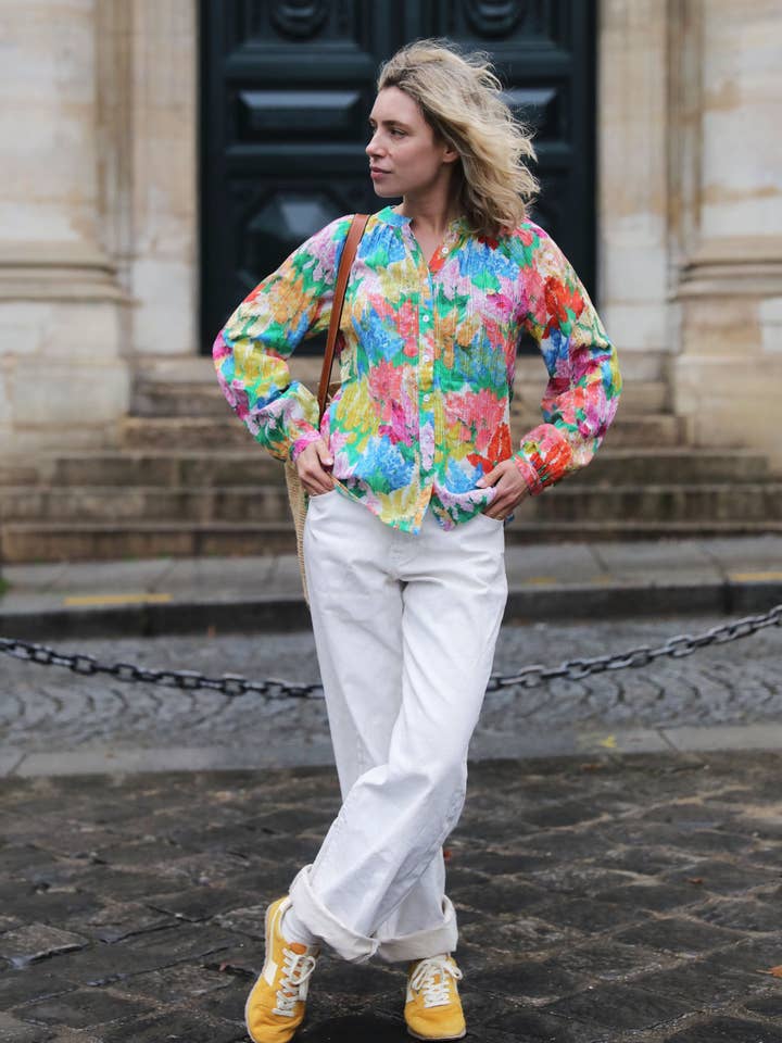 Frank & Dollys - Wholesale Button Down Shirt - Women's - Jardin Blouse2