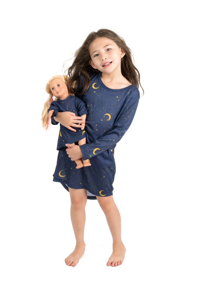 Leveret Pajamas - Wholesale Nightdress - Kids - Kids Girl & Doll Nightgown7