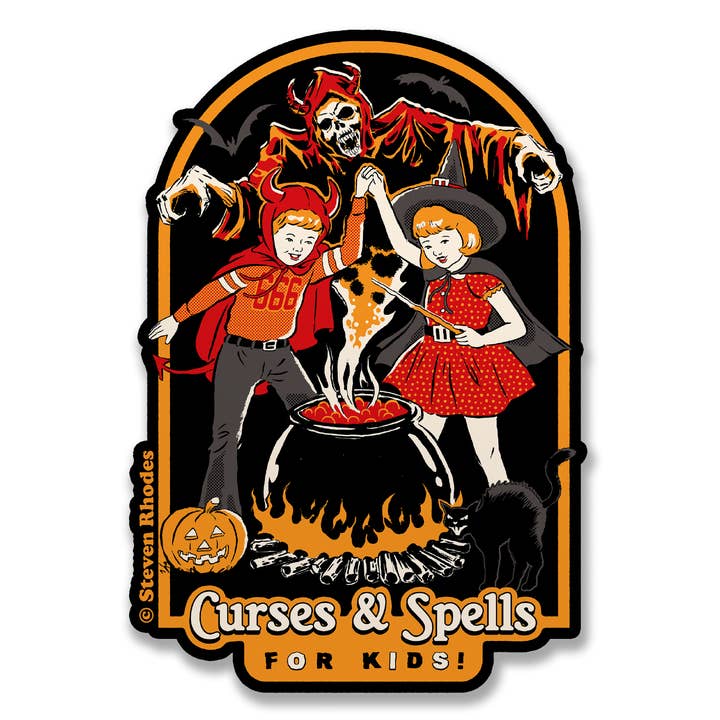 Steven Rhodes - Curses & Spells Sticker for wholesale by Hybris Production AB