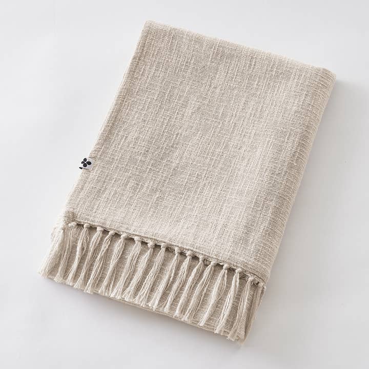 PLAID 130 x 160 cm SIXTINE Pampa per la vendita all'ingrosso da parte di L'effet Papillon