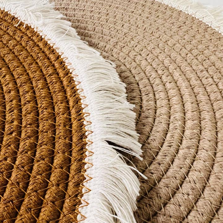 Alijie Design - Wholesale Placemat - Cotton Rope Boho Round Placemat 15 inches2