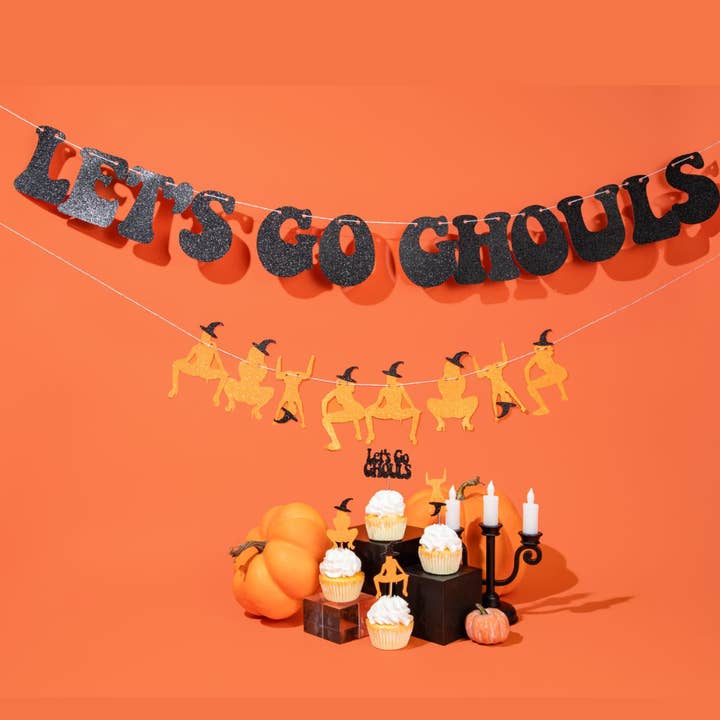 Lad os gå Ghouls Halloween Bachelorette Banner for engroshandel hos Ninalem's Party