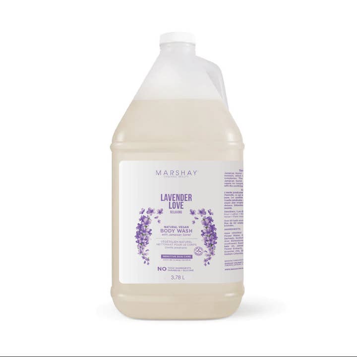 Marshay Organic Beauty - Wholesale Body Wash/Shower Gel - Shea + Oatmeal Body wash | Lavender | Bulk