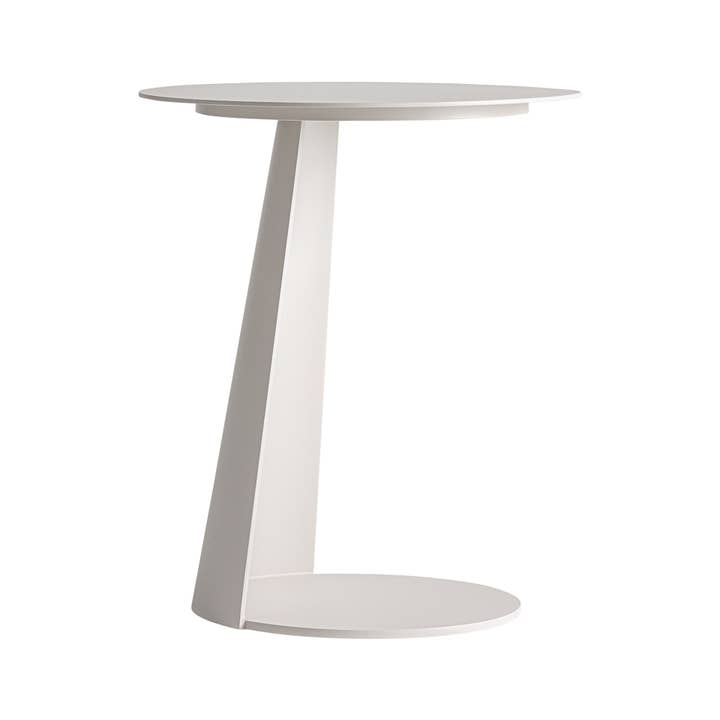 Beige aluminum side table. Size 40.5x40.5x48cm for wholesale by Kodu