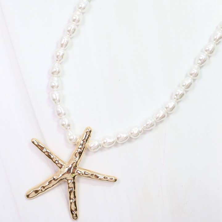 Serena Starfish Charm Necklace Pearl and other Purchase Wholesale serena. Free Returns & Net 60 Terms on Faire trending on Faire.