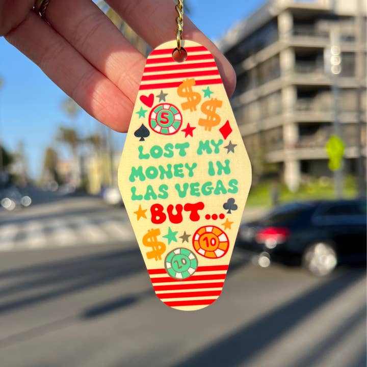 LOLALA - Your California Happiness Market 💛 - Wholesale Keychain - Women's - Lost My Money In Las Vegas Keychain