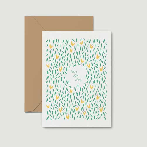 Culture Flock - Vente Cartes d'amitié - Carte d'empathie Here For You0