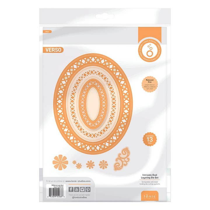 Tonic Studios - Intricate Oval Layering Die Set - 5163E for wholesale by Tonic Studios