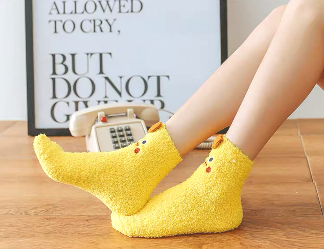 Socks In A Box - Vendita all'ingrosso Calzini - Unisex - Calze di pollo gialle in una scatola5