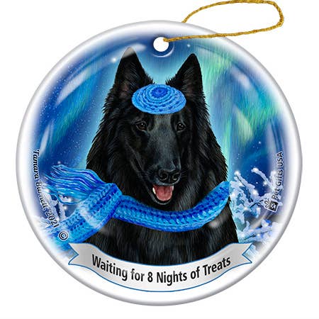 Pet Gifts USA, LLC – wholesale Ornament – Belgian Shepherd Style 1 Series 5 Hanukkah Ornament