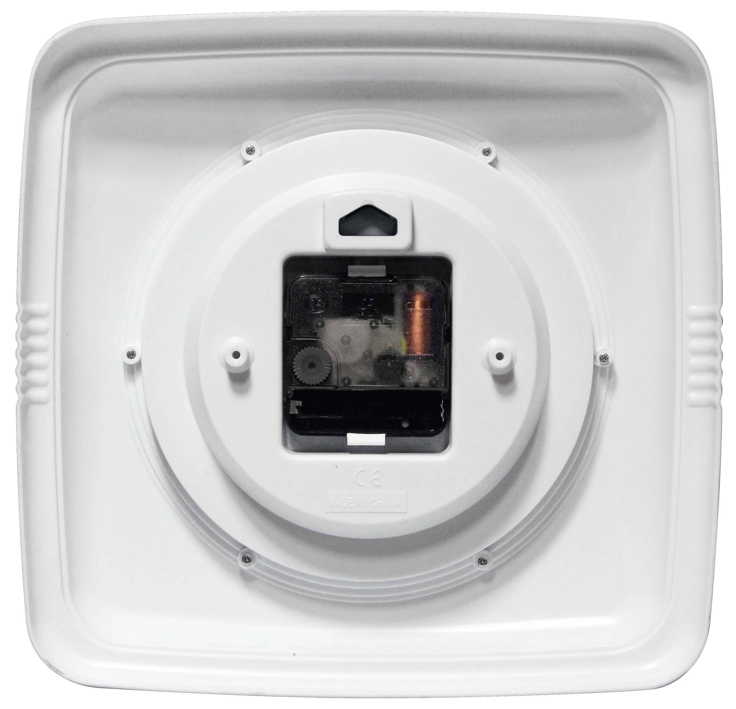 Infinity Instruments - Vente Horloges murales - Horloge murale d'intérieur rétro carrée rose 9,25 pouces1