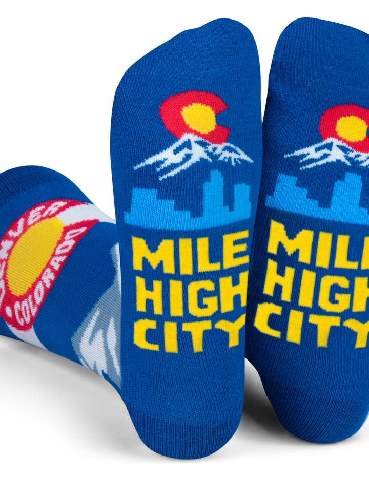 Denver Colorado Sky Line Socks for wholesale by Lavley