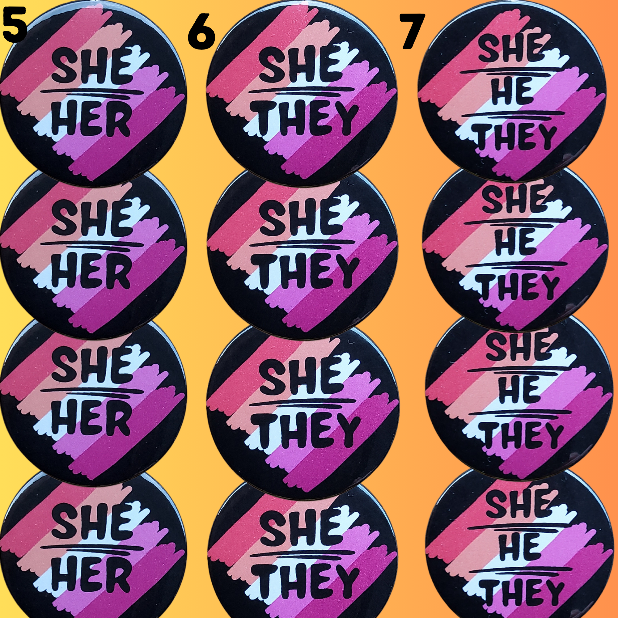 sent with Pride - Vente Épinglettes/boutons - Badges lesbiens Badges à épingles Pride Lesbian Pin Badges3