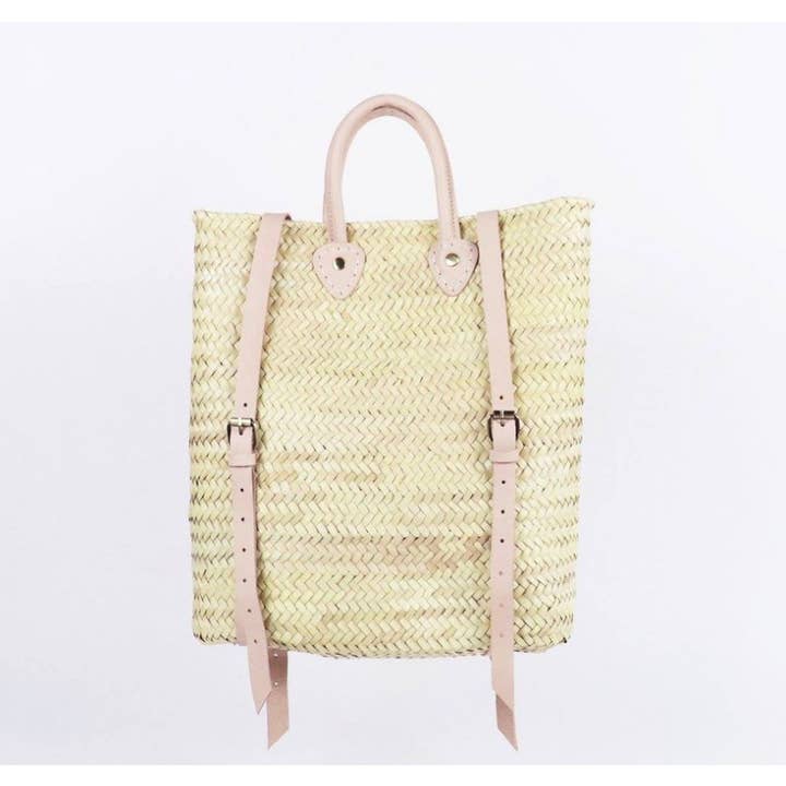 Mikwi - Wholesale Beach Bag - Straw Beach bag with leather strap - Straw backpack6