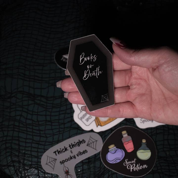 Adesivo "Libri o Morte 3,1" per la vendita all'ingrosso da parte di Smut & Stick