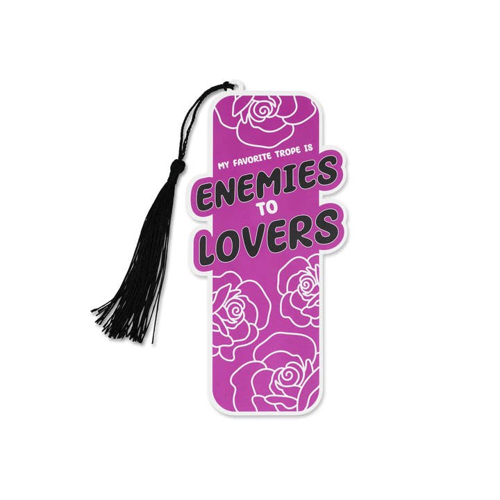 “My Favorite Trope is Enemies to Lovers” Romance Bookmark for wholesale by Punchkins