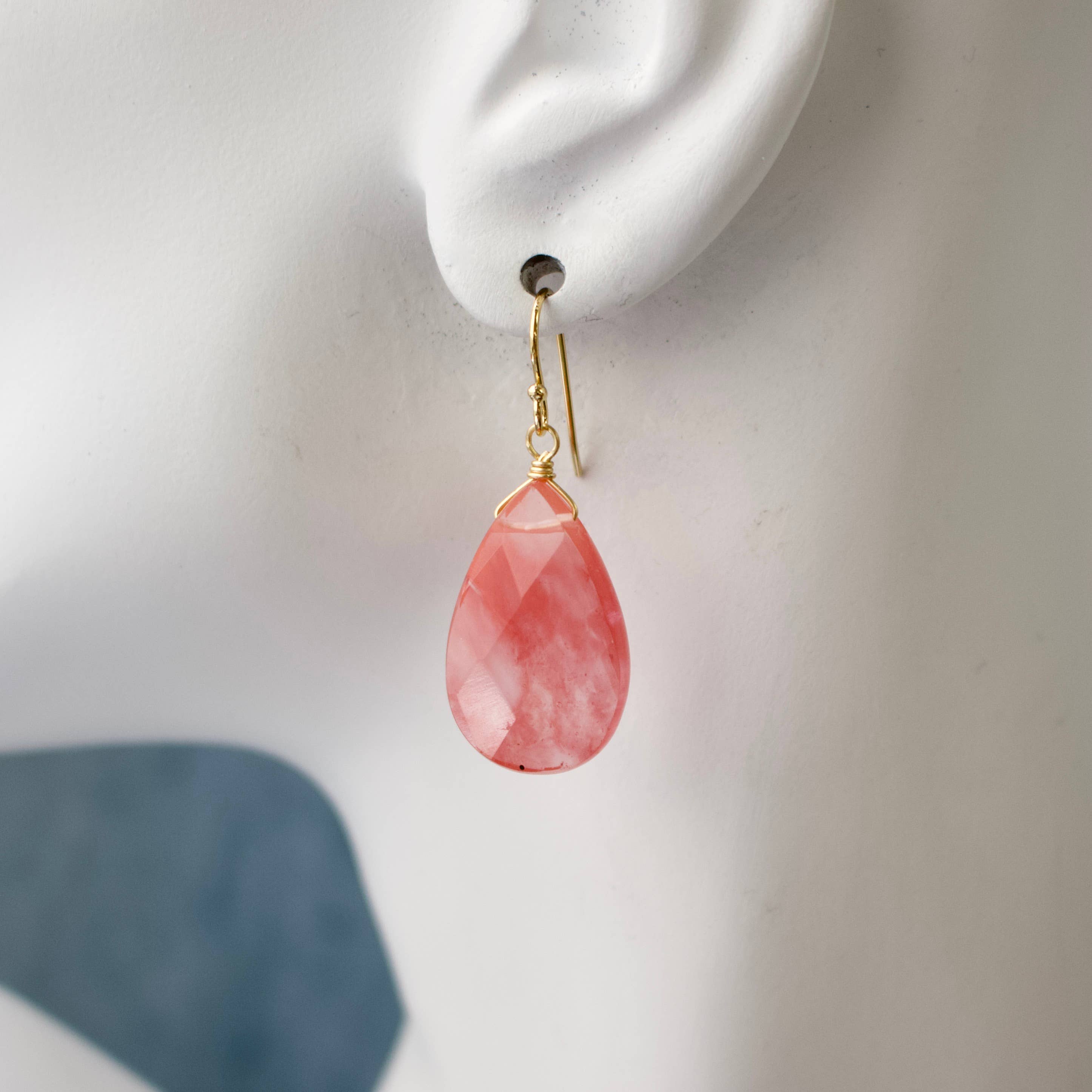 a.v. max - Wholesale Dangle Earrings - Serena Statement Semi Teardrop Earrings0