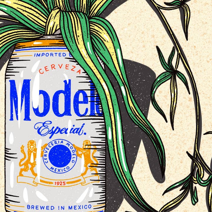 Howdy Studio - Wholesale Art Print - Modelo Beer Can2