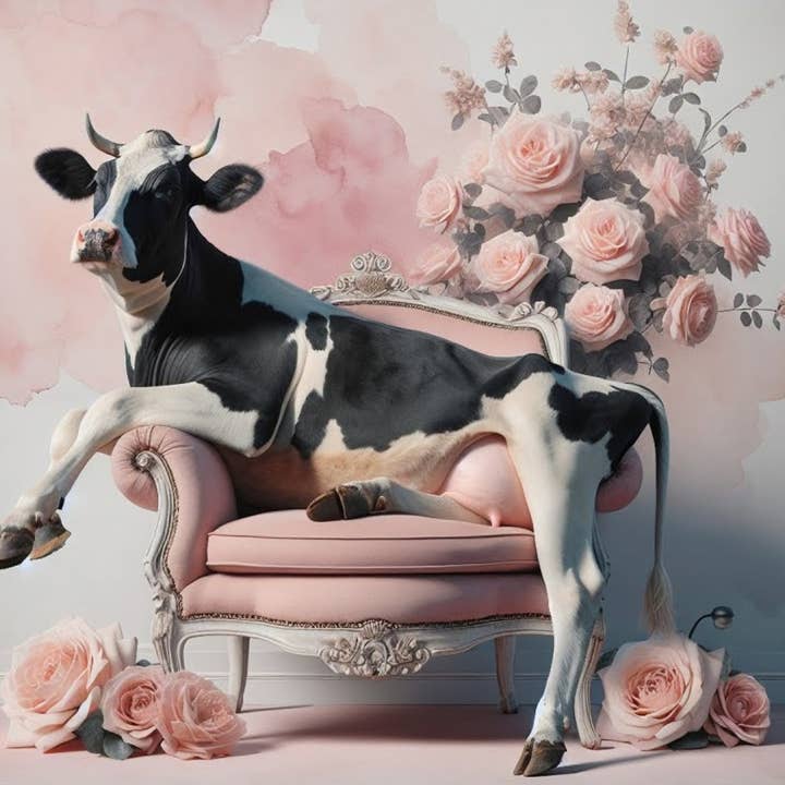 Cowch Potato - Papier de découpage grand format A1 pour la vente par Mint by Michelle