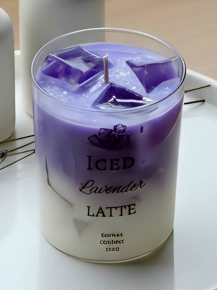 Eisgekühlter Lavendel-Latte für den Großhandel von JoyDecor