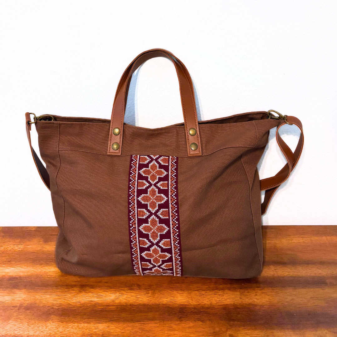 Darzah - Wholesale Tote Bag - Women's - Walid Unisex Bag - Brown4