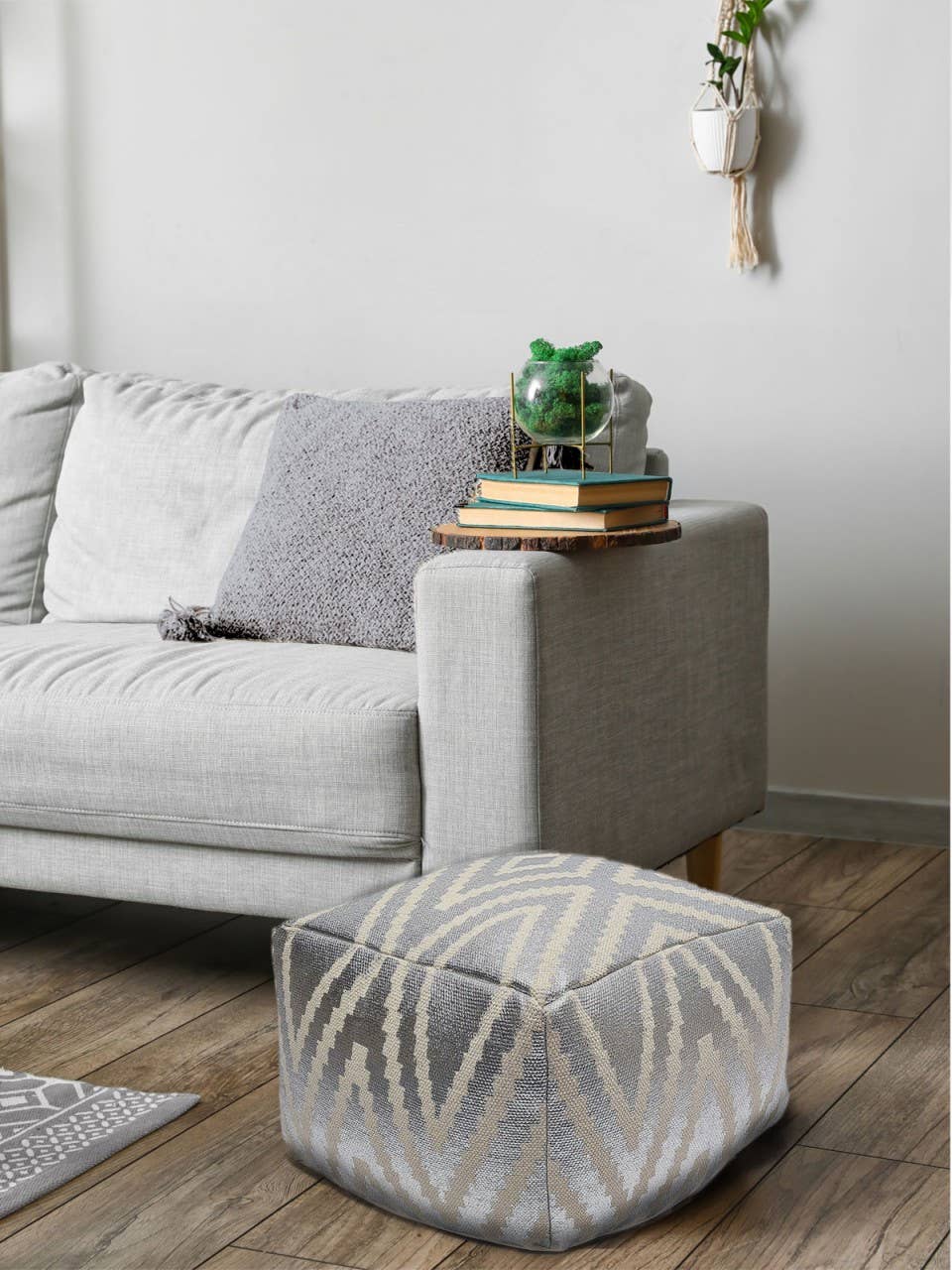 Voglrieder - Wholesale Pouf - Footstool 55 x 37 x 55 cm Pouf Kilim Bode51