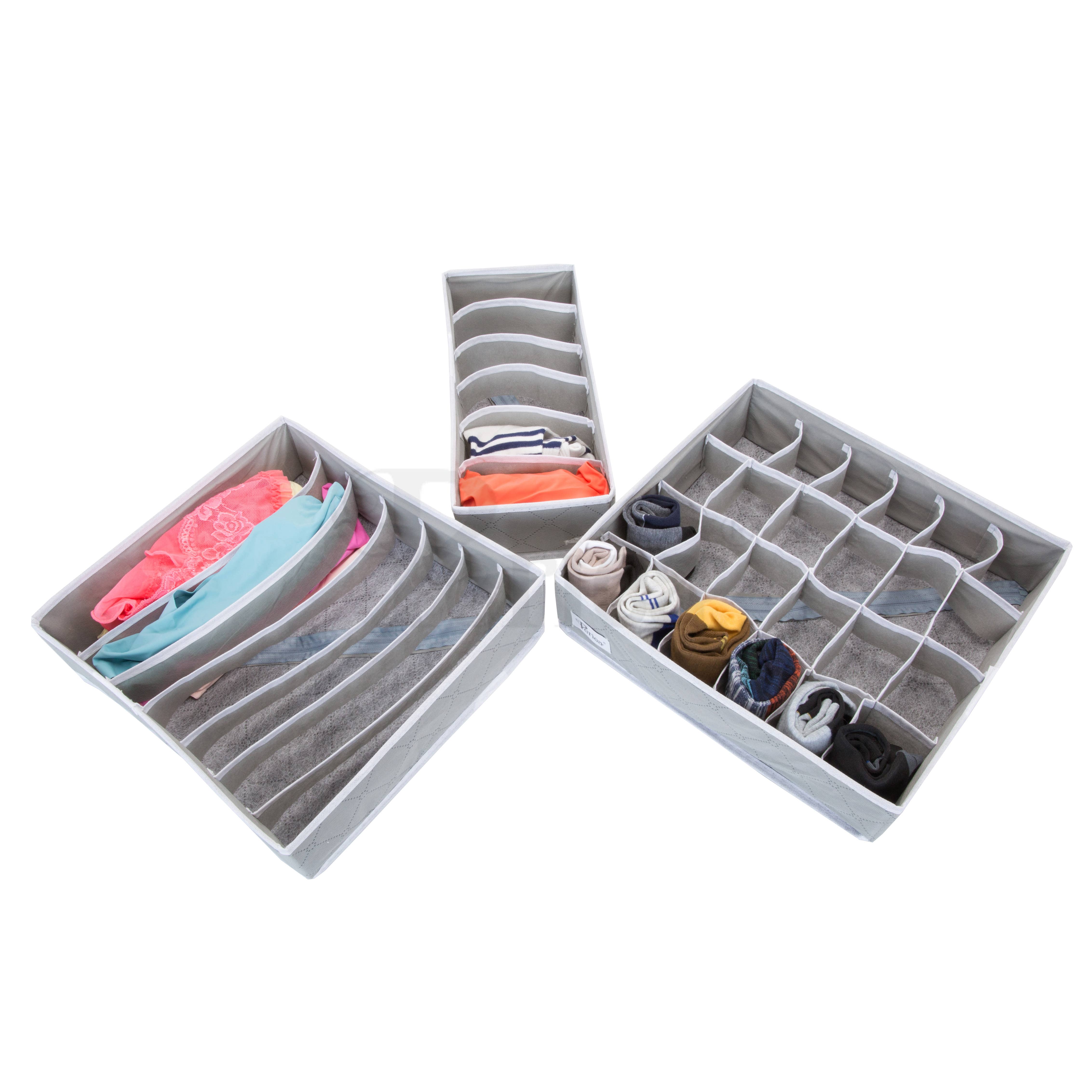 Periea – wholesale Drawer organiser – Periea Set of Three or Four Drawer Organisers - Katrina3