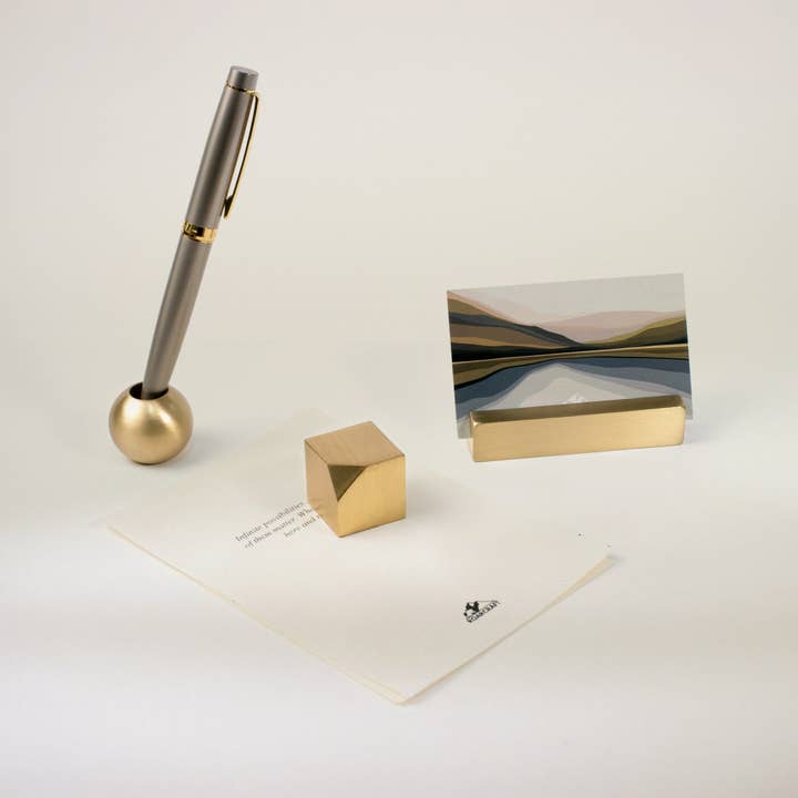 Messing Kontorsæt - Sæt af 3 for engroshandel hos Roarcraft