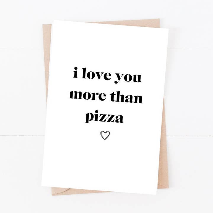 I Love You More Than... | Size A6 | Valentines Day Card-265 for wholesale by Love Flora Studio