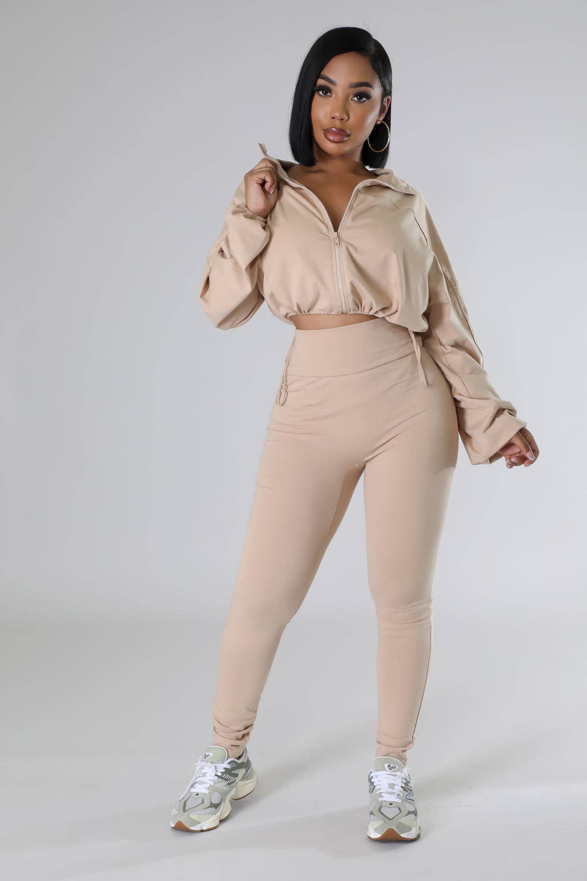 5besties inc - Vente Ensemble haut et pantalon (PAS d'intérieur) - Femme - ENSEMBLE COUPE-VENT ZIPPÉ ET LEGGING8