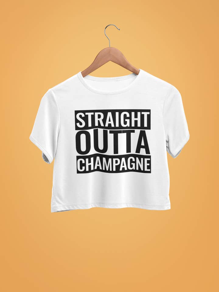 Straight Outta Champagner-T-Shirt für den Großhandel von NG Creative