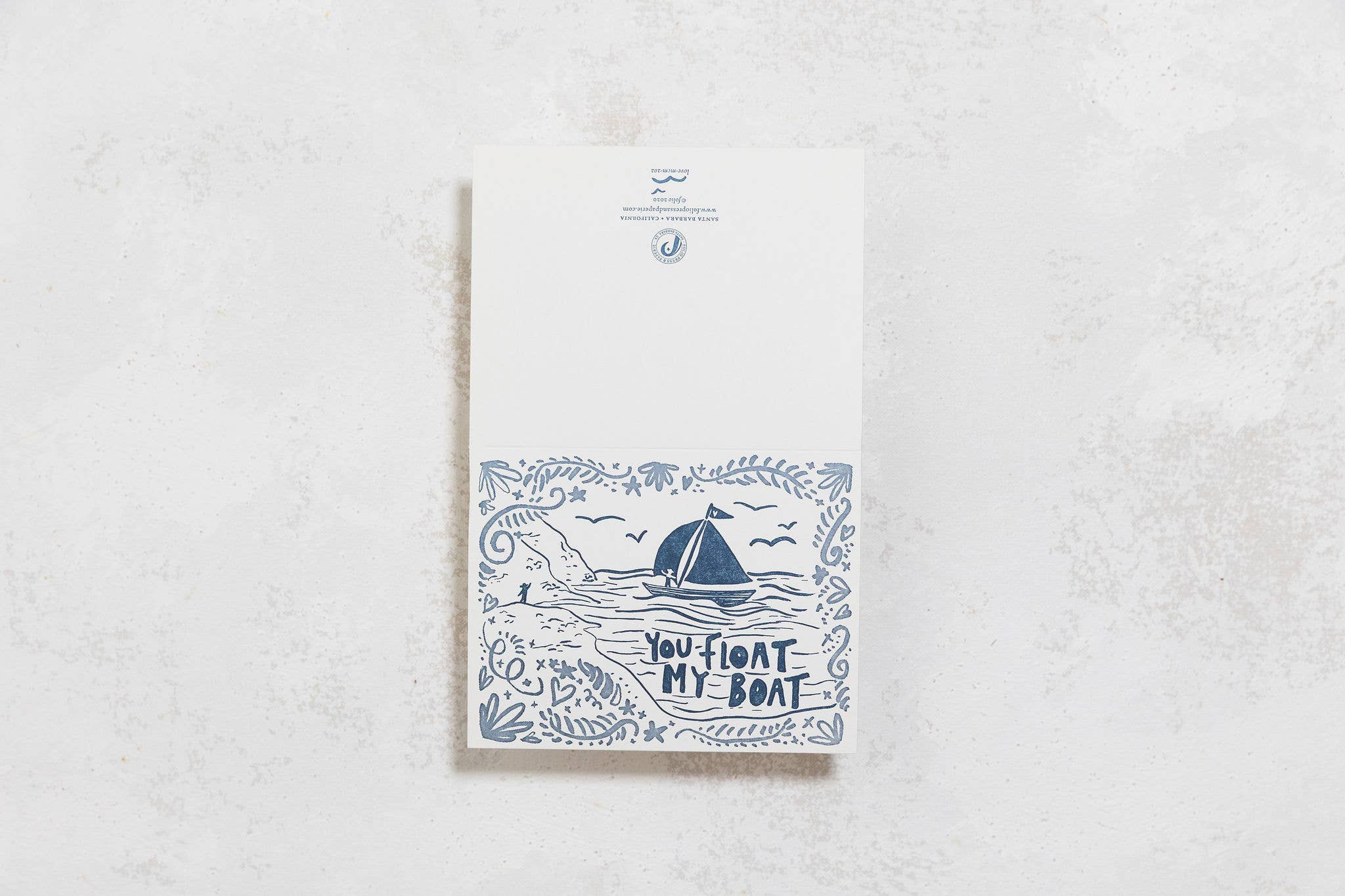 folio press & paperie - Wholesale Love Card - Float My Boat Card1