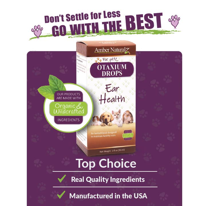 Amber NaturalZ, Inc. – Engroshandel Supplement til kæledyr - Kat/hund – Otaxium Drops | Pet Supplement4