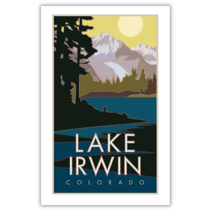Lake Irwin, Colorado - Posters for wholesale by Travel Posters by M&W Design Co.