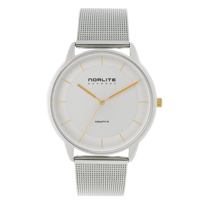 Reloj clásico de hombre bicolor con cristal de zafiro para venta al por mayor de Norlite Denmark