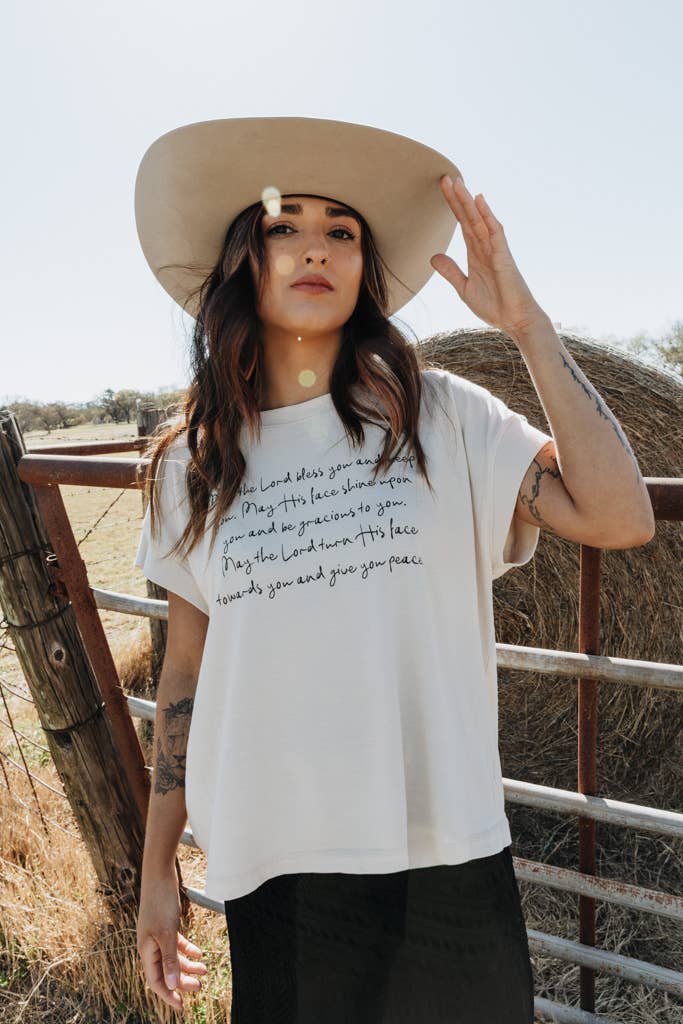 Crowned Free - Wholesale Screen Printed T-Shirt - Women's - May The Lord Bless You Tee10