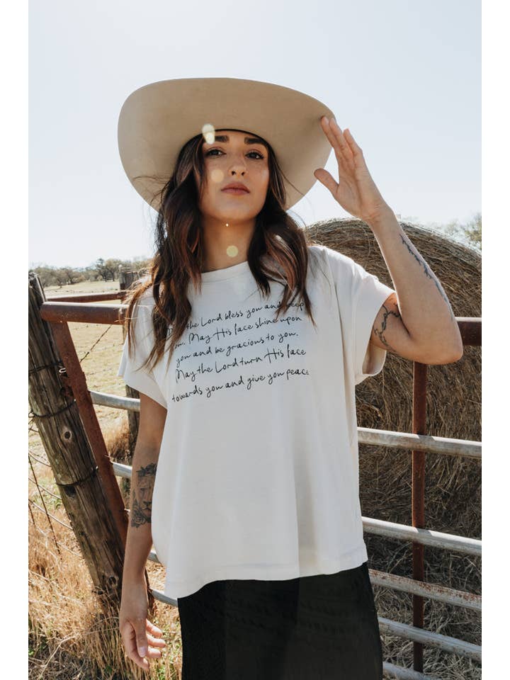 Crowned Free - Wholesale Screen Printed T-Shirt - Women's - May The Lord Bless You Tee10