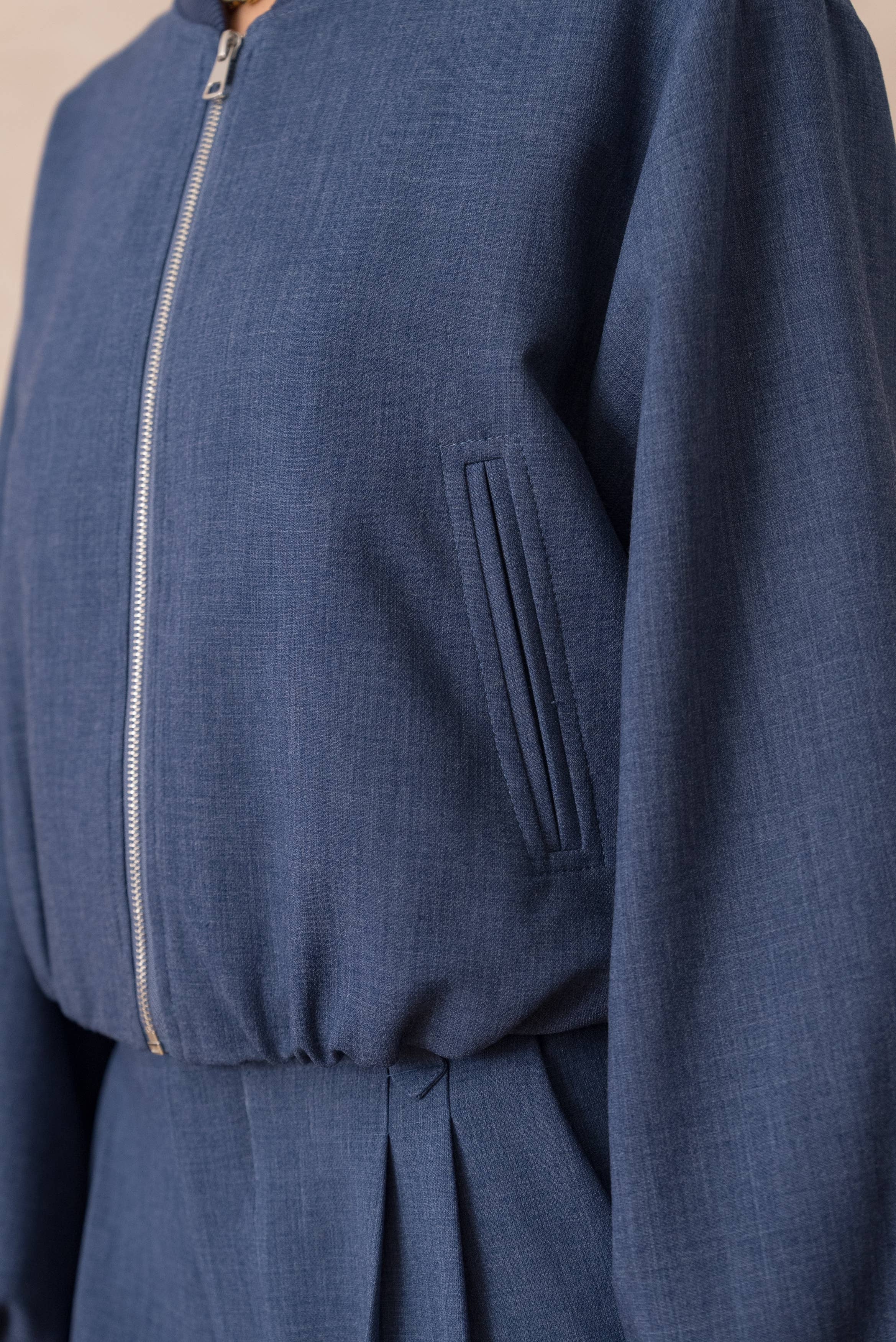 Attentif Paris - Wholesale Bomber Jacket - Women's - [Aura] Short bomber jacket with classic collar12