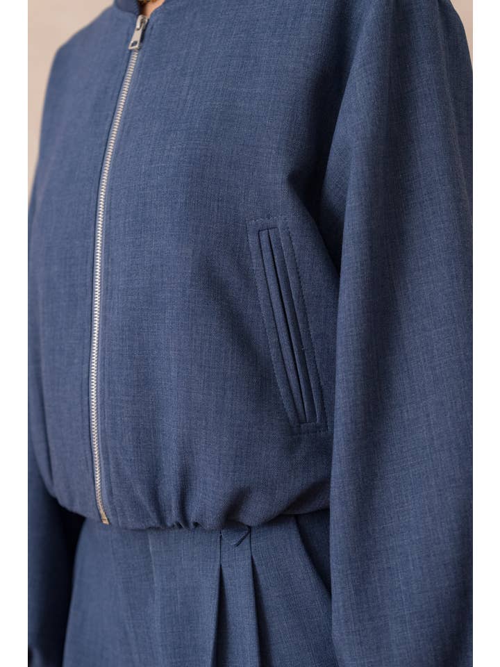 Attentif Paris - Vendita all'ingrosso Bomber - Donna - Bomber corto Aura con collo classico12