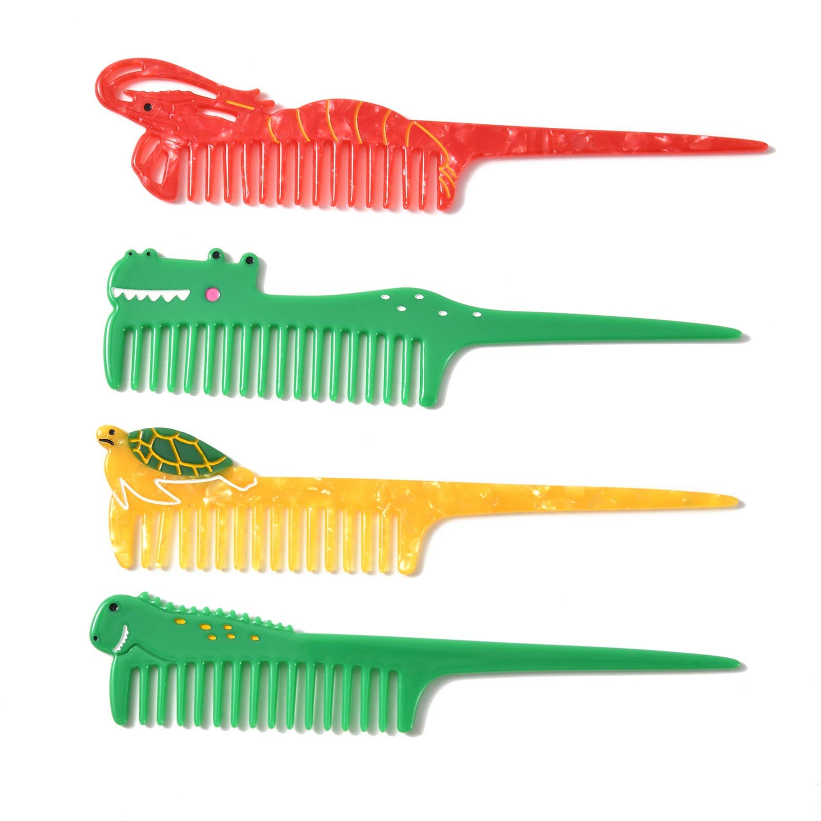 SoapElenGlen - Wholesale Hair Brush/Comb - Cartoon Reptile & Marine Animal Acetate Hair Comb5