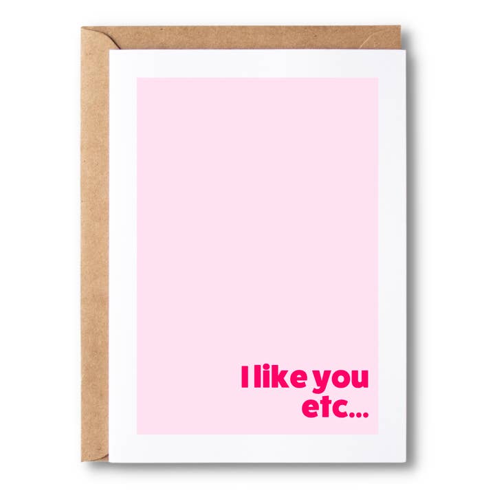 Je t'aime bien, etc... pour la vente par Simple Scribble