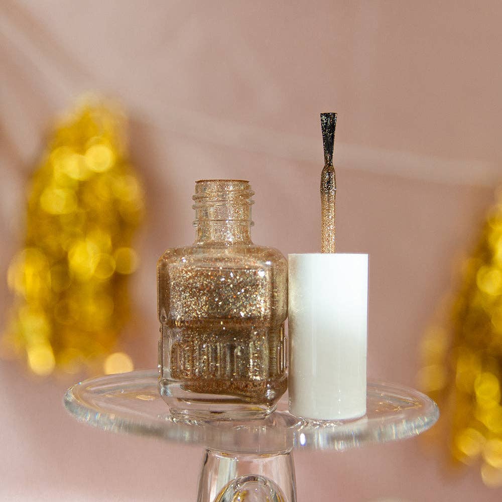 Duri Cosmetics - Wholesale Nail Polish - 178 All that Glitters, Gold Glitter Nail Polish8