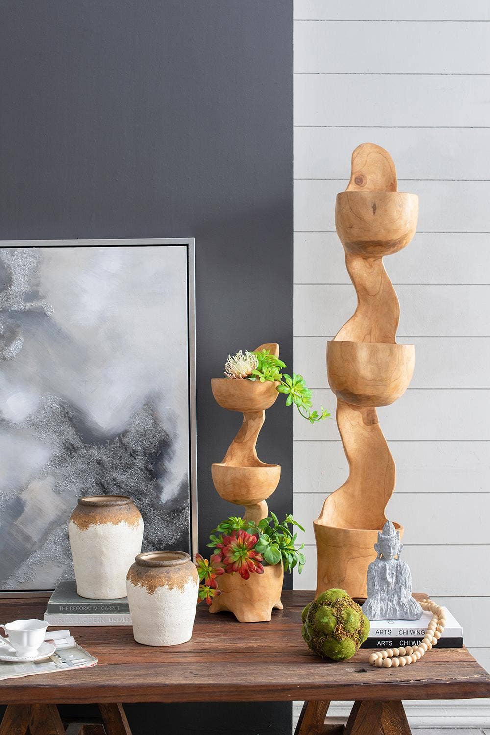 A&B Home Group Inc. - Wholesale Artificial Plant - S/3 D6.5" Artificial Decorative Moss Ball - Green10