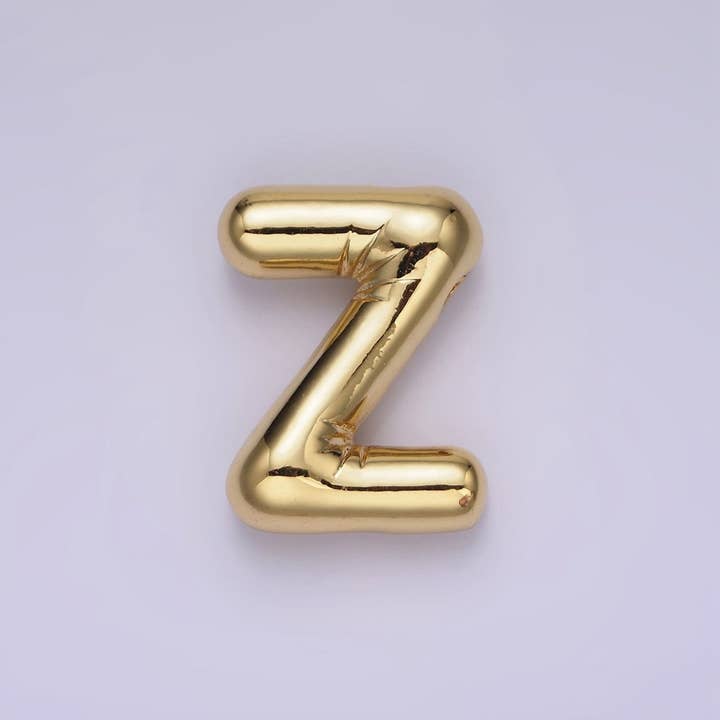 Aim Eternal - Wholesale Individual charm/pendant - 14K Gold Filled 20mm Chubby Balloon Initial Letter Pendant | A1067-A107923