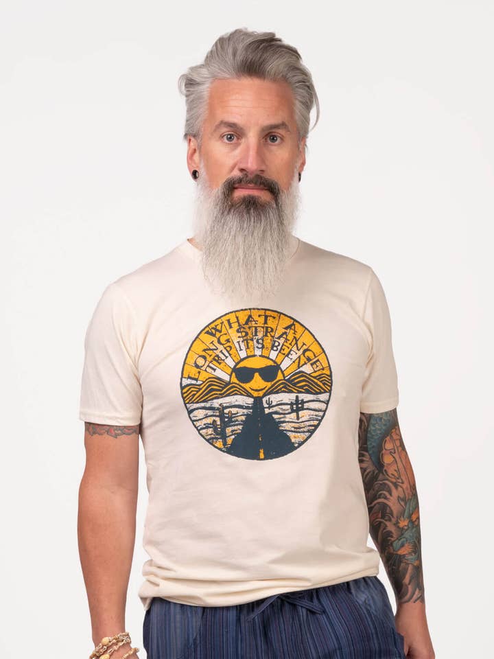 Soul Flower – Großhandel T-Shirt mit Siebdruck – Unisex – Langes, seltsames Abenteuer Bio-T-Shirt - Unisex - Hippie-Shirts4